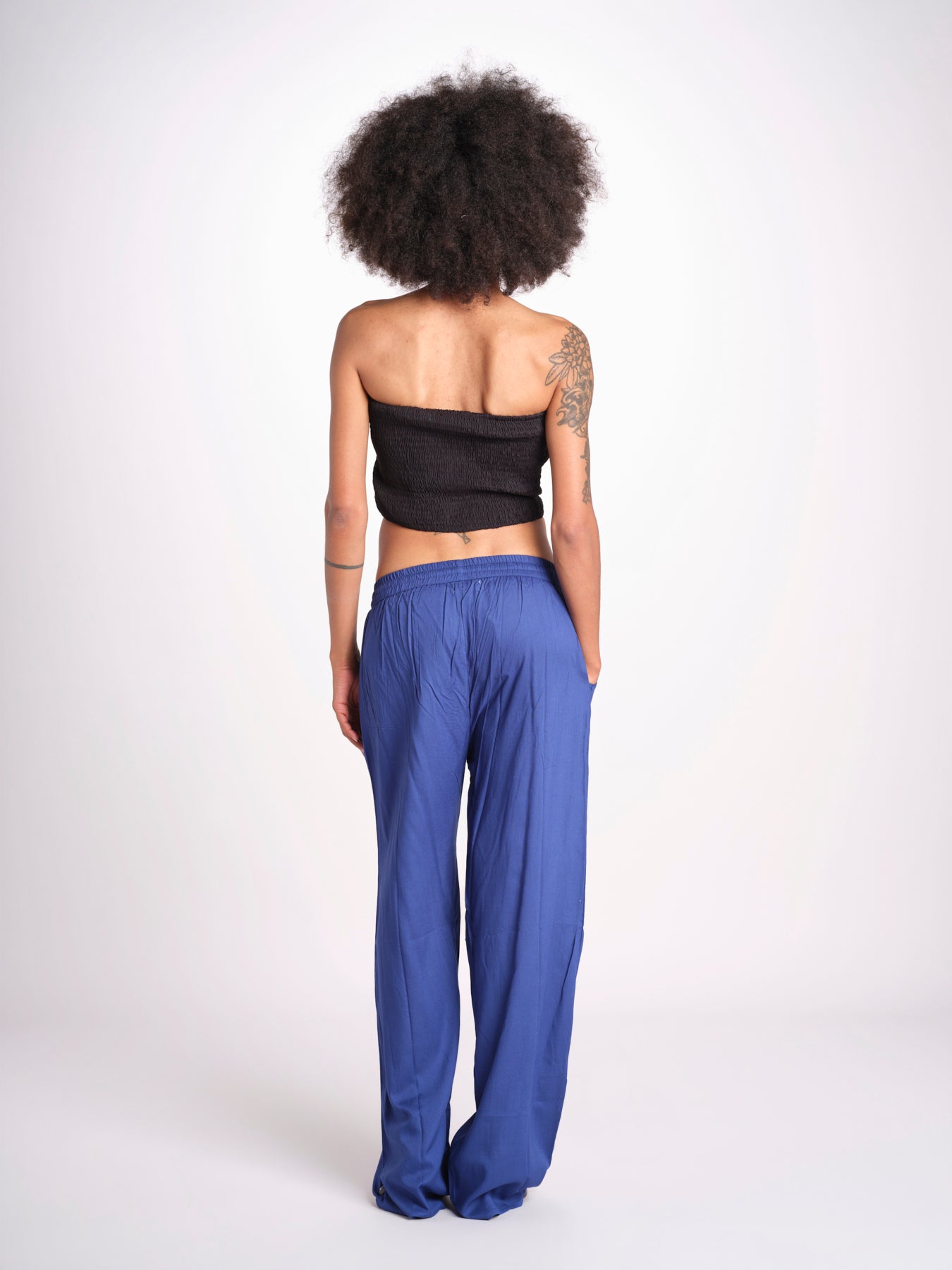 pantalone con coulisse SUMBAWAIVR DENIM laraethnics 