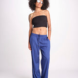 pantalone con coulisse SUMBAWAIVR DENIM laraethnics 