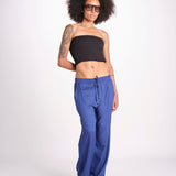 pantalone con coulisse SUMBAWAIVR DENIM laraethnics 