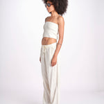 pantalone con coulisse SUMBAWAIVR IVOIRE laraethnics 