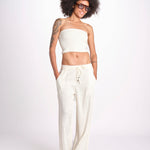 pantalone con coulisse SUMBAWAIVR IVOIRE laraethnics 