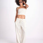 pantalone con coulisse SUMBAWAIVR IVOIRE laraethnics 