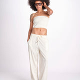 pantalone con coulisse SUMBAWAIVR IVOIRE laraethnics 