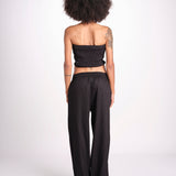 pantalone con coulisse SUMBAWAIVR NOIR laraethnics 