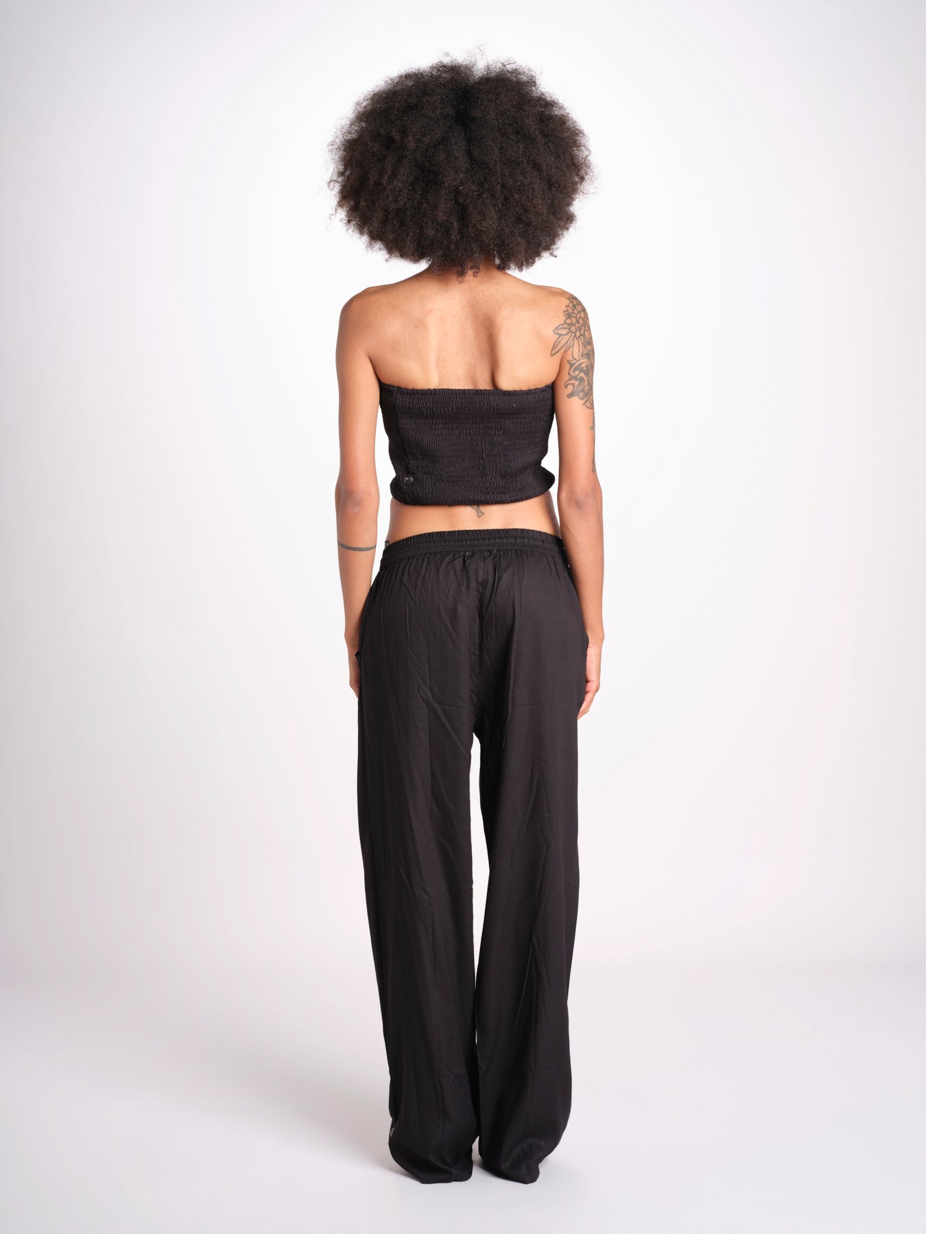 pantalone con coulisse SUMBAWAIVR NOIR laraethnics 