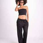 pantalone con coulisse SUMBAWAIVR NOIR laraethnics 