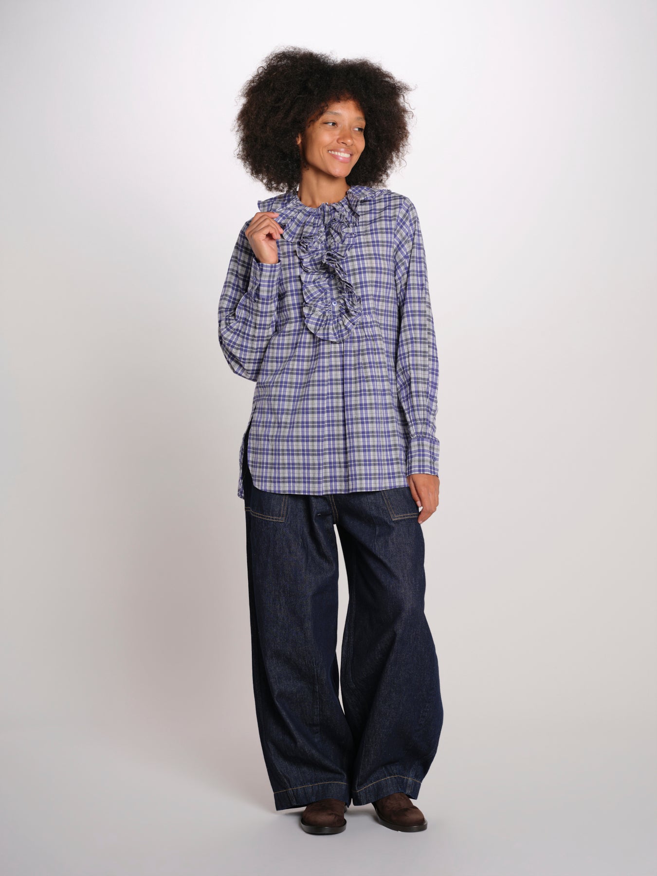 ANNIE camicia m/l rouges ANNIE NAVY laurence bras 