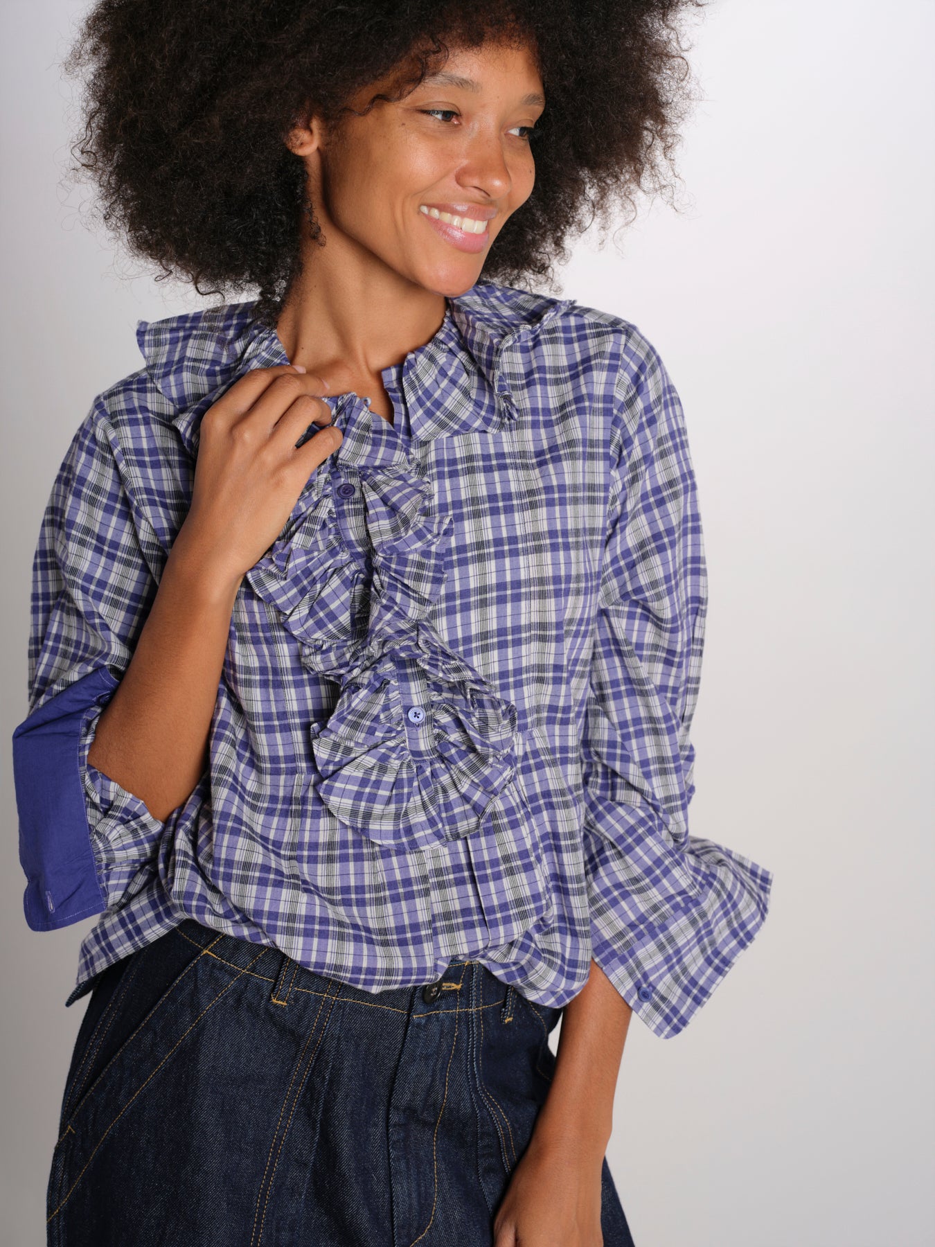 ANNIE camicia m/l rouges ANNIE NAVY laurence bras 