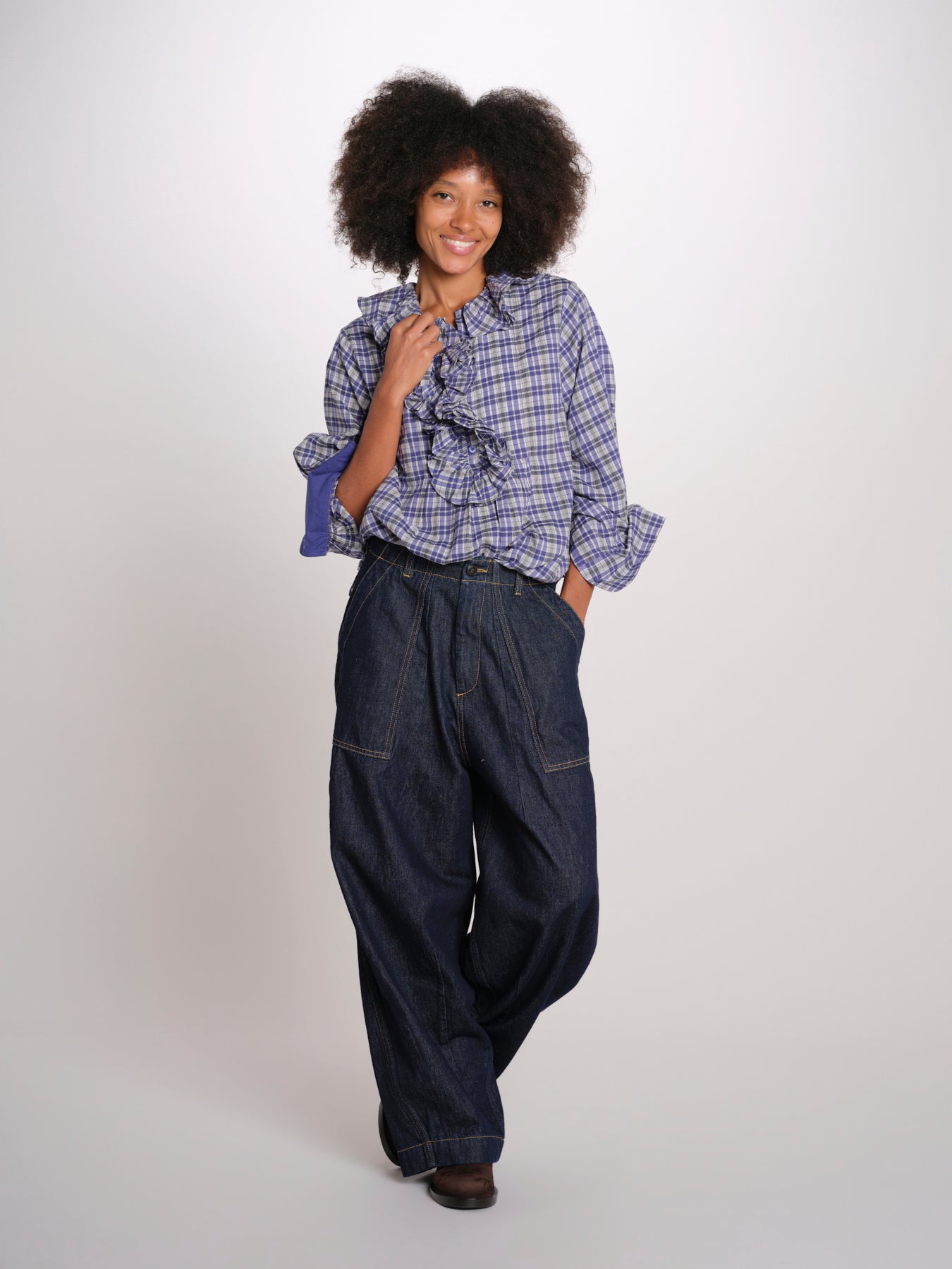 ANNIE camicia m/l rouges ANNIE NAVY laurence bras 
