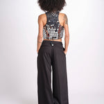 gilet con specchietti GITABIS CA034BGITABI-BLA BLACK laurence bras 