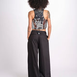 gilet con specchietti GITABIS CA034BGITABI-BLA BLACK laurence bras 