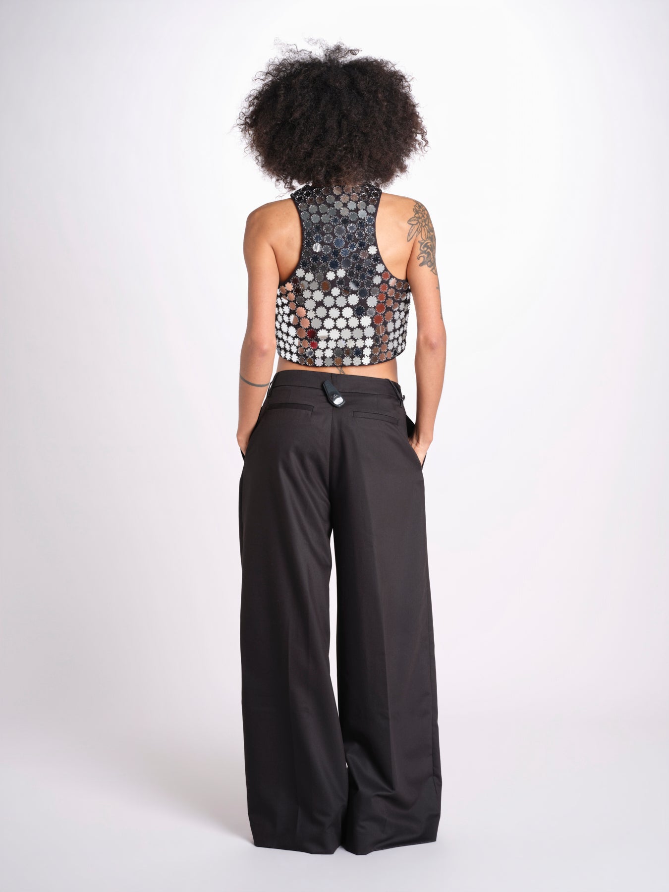 gilet con specchietti GITABIS CA034BGITABI-BLA BLACK laurence bras 