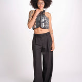 gilet con specchietti GITABIS CA034BGITABI-BLA BLACK laurence bras 