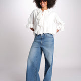 camicia con rouge POEMA SH005 ECRU laurence bras 