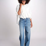 camicia con rouge POEMA SH005 ECRU laurence bras 