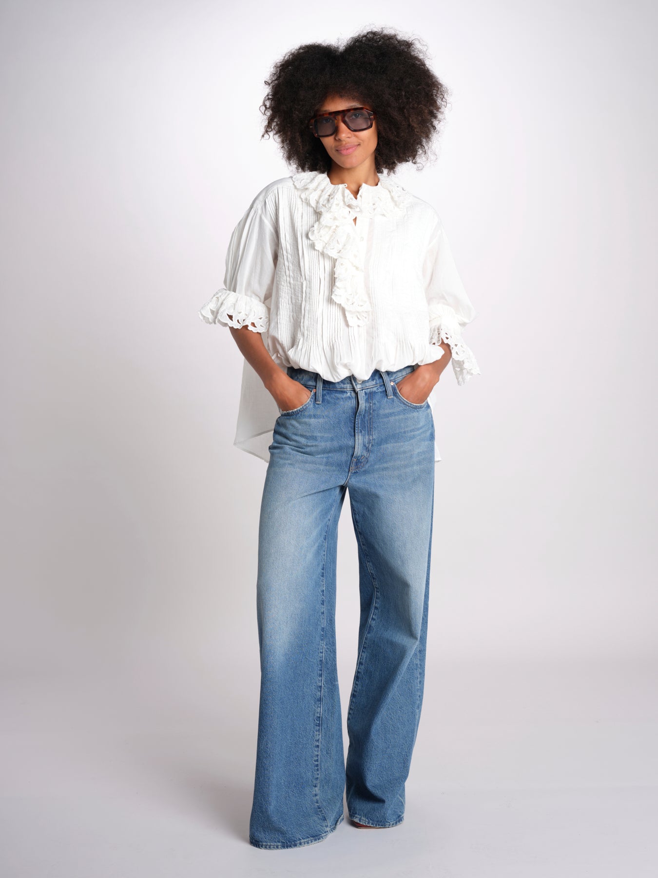 camicia con rouge POEMA SH005 ECRU laurence bras 