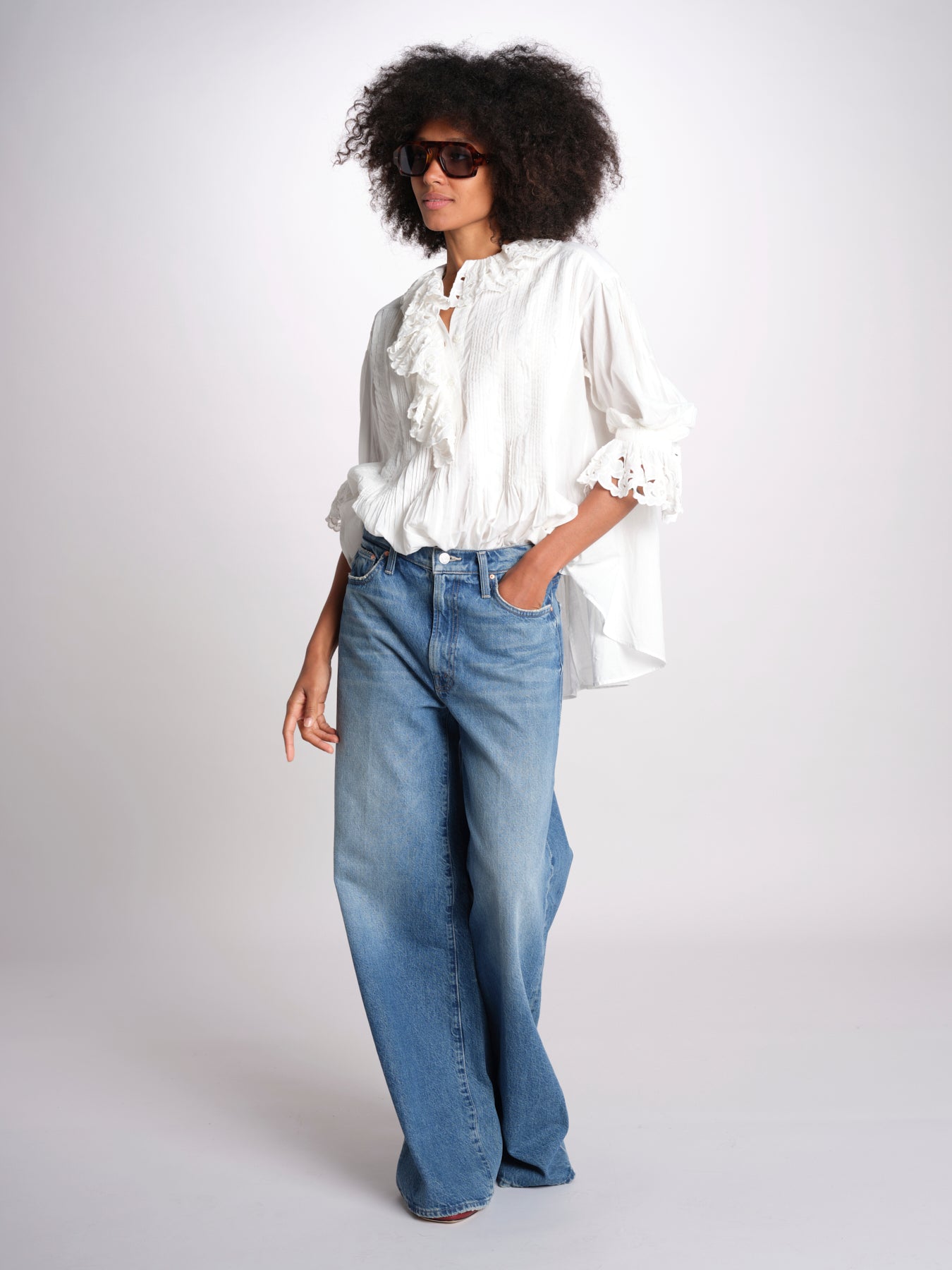 camicia con rouge POEMA SH005 ECRU laurence bras 