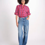 camicia check RICKA SH045CRIKA-NAV NAVY RED CHECK laurence bras 