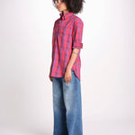 camicia check RICKA SH045CRIKA-NAV NAVY RED CHECK laurence bras 