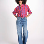 camicia check RICKA SH045CRIKA-NAV NAVY RED CHECK laurence bras 