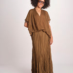WHEELESS camicia over con nastro WHEELESS SH075UWHEELE-KHA KHAKI laurence bras 