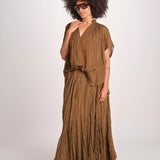 WHEELESS camicia over con nastro WHEELESS SH075UWHEELE-KHA KHAKI laurence bras 