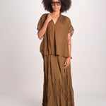 WHEELESS camicia over con nastro WHEELESS SH075UWHEELE-KHA KHAKI laurence bras 