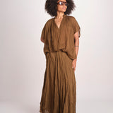 WHEELESS camicia over con nastro WHEELESS SH075UWHEELE-KHA KHAKI laurence bras 