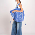 borsa grande SHQ-26E18- B 12 BLUET le daf 