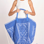 borsa grande SHQ-26E18- B 12 BLUET le daf 