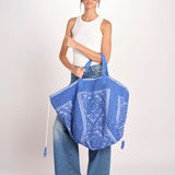 borsa grande SHQ-26E18- B 12 BLUET le daf 