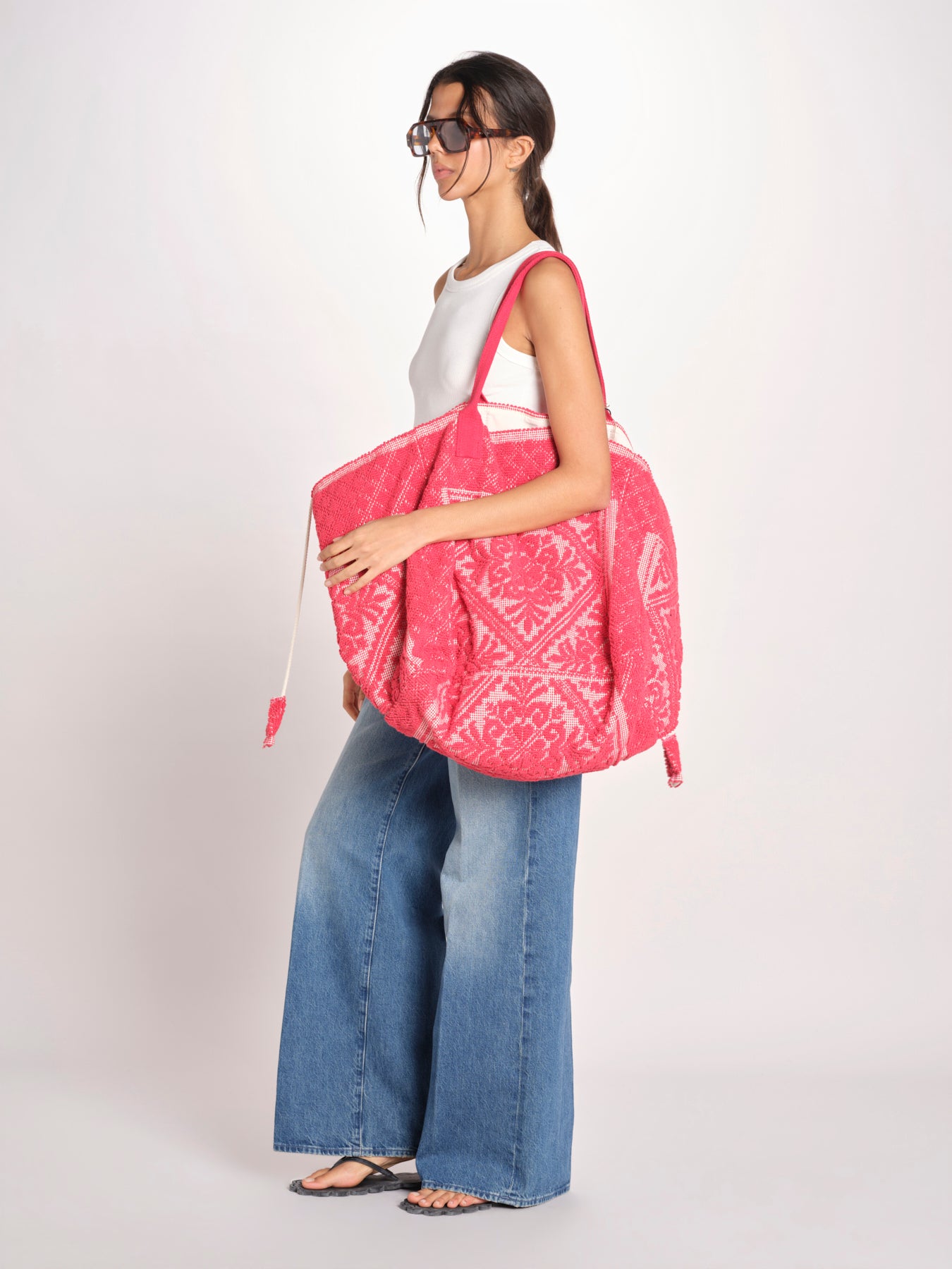 borsa grande SHQ-26E18- R 05 RED le daf 