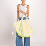 borsa grande SHQ-26E18 Y YELLOW FLUO le daf 