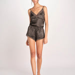 short in seta BROOKE L25103102 DARK GREEN 700 love stories 