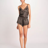 short in seta BROOKE L25103102 DARK GREEN 700 love stories 