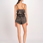 short in seta BROOKE L25103102 DARK GREEN 700 love stories 