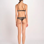 slip in satin CARL L25101048 DARK GREEN 782 love stories 