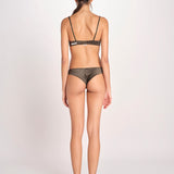 slip in satin CARL L25101048 DARK GREEN 782 love stories 