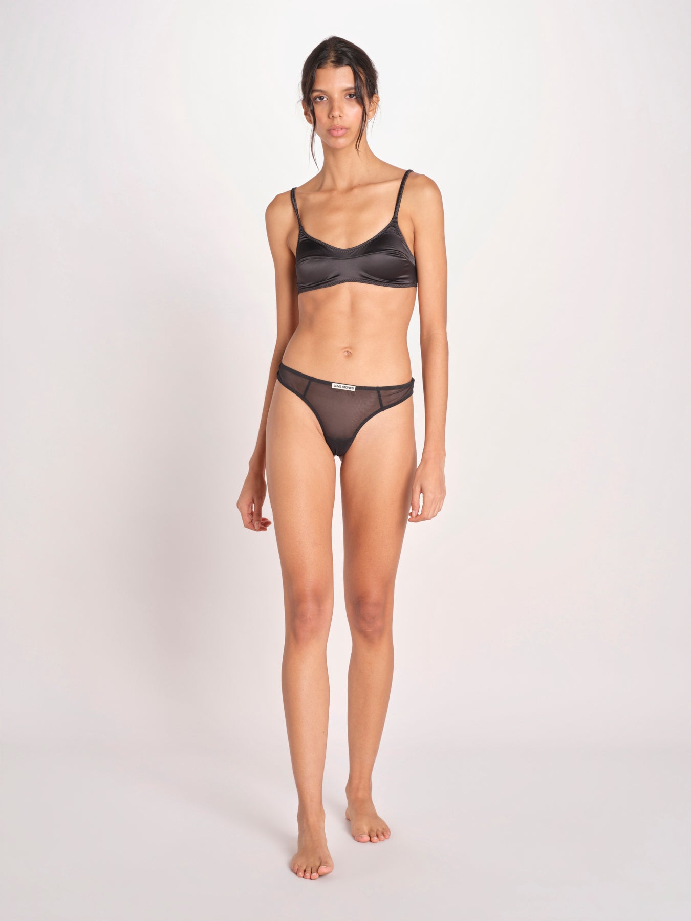 slip in satin CARL L2611048 BLACK 900 love stories 