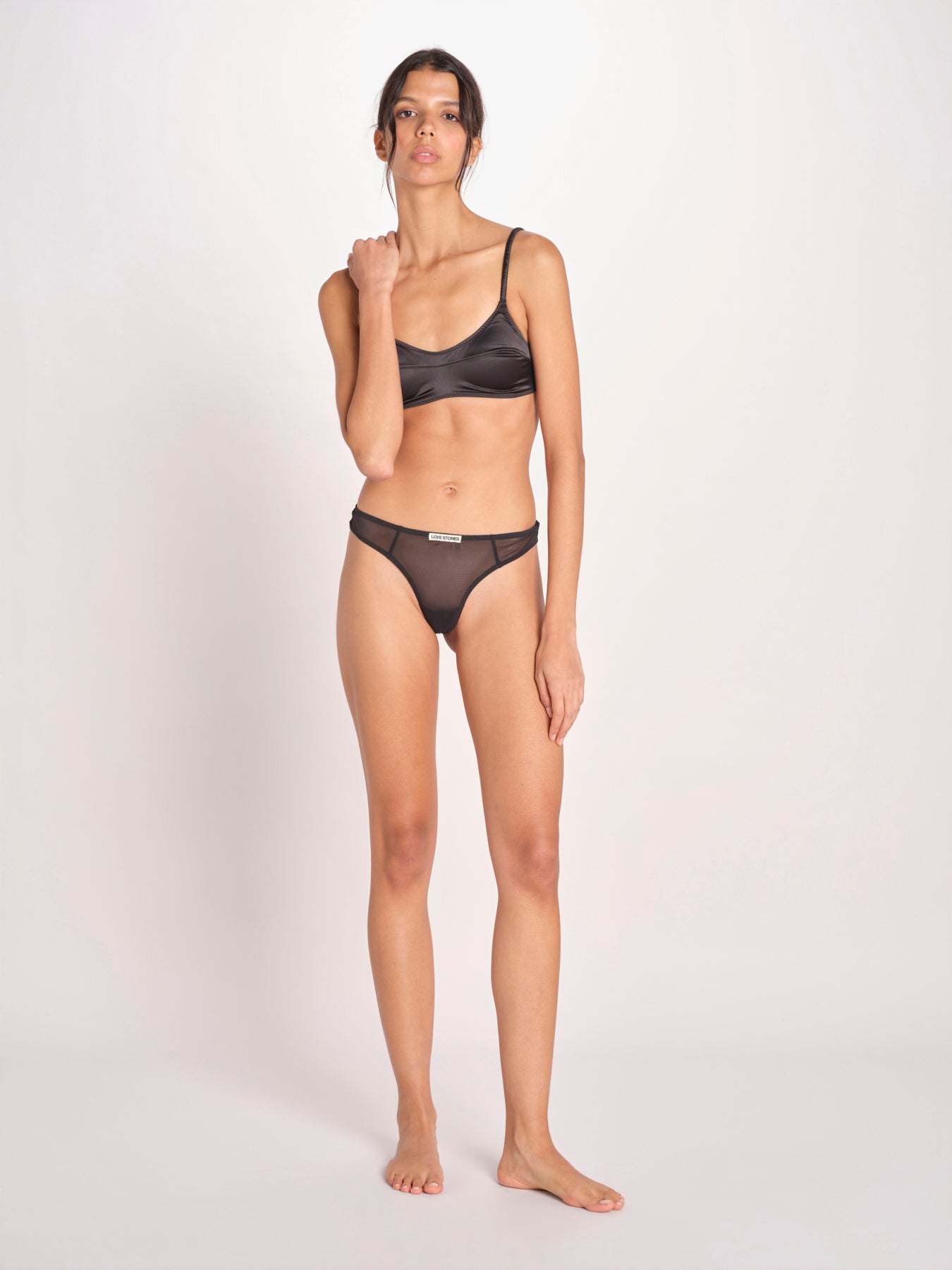slip in satin CARL L2611048 BLACK 900 love stories 
