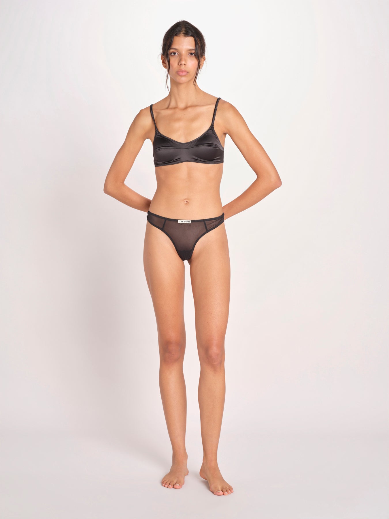 slip in satin CARL L2611048 BLACK 900 love stories 