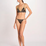 slip in satin CHARLOTTE L25101983 DARK GREEN 782 love stories 