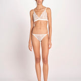 reggiseno triangolo in pizzo GWEN L1001675 WHITE 180 love stories 