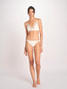 reggiseno triangolo in satin con pizzo