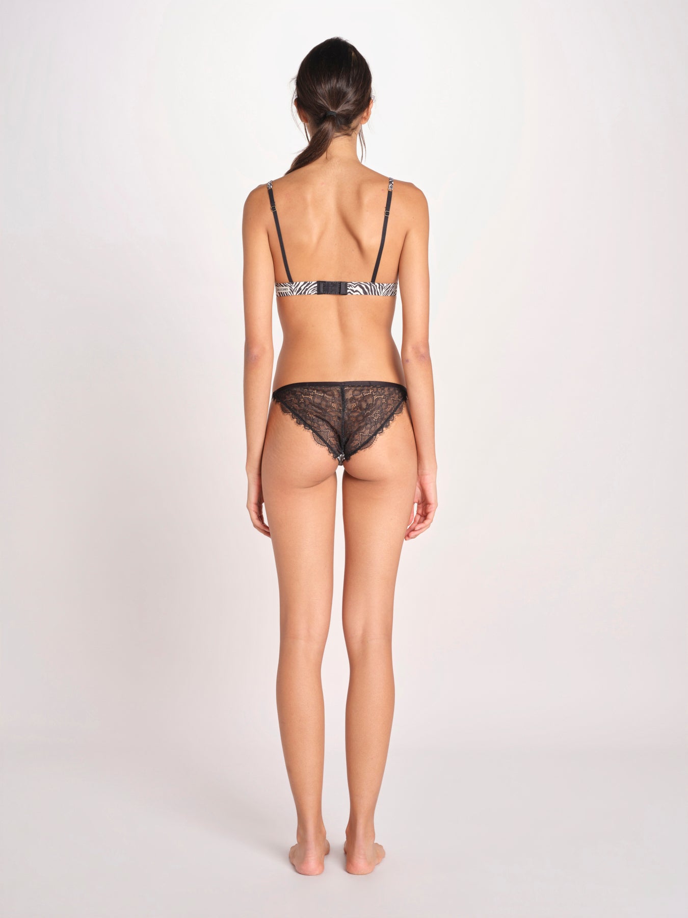 reggiseno triangolo in satin con pizzo LOVE LACE L25101005 ZEBRA PRINT love stories 