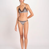 reggiseno triangolo in satin con pizzo LOVE LACE L25101005 ZEBRA PRINT love stories 