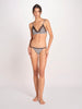 reggiseno triangolo in satin con pizzo