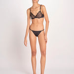 reggiseno in pizzo con ferro ROMEO L2421256 BLACK 900 love stories 