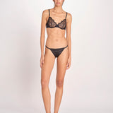reggiseno in pizzo con ferro ROMEO L2421256 BLACK 900 love stories 