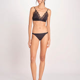slip in satin ROOM SERVICE L1001025 BLACK 900 love stories 
